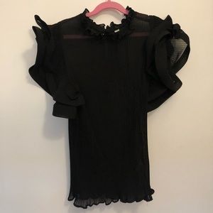 Agaci Ruffles Sleeves Blouse